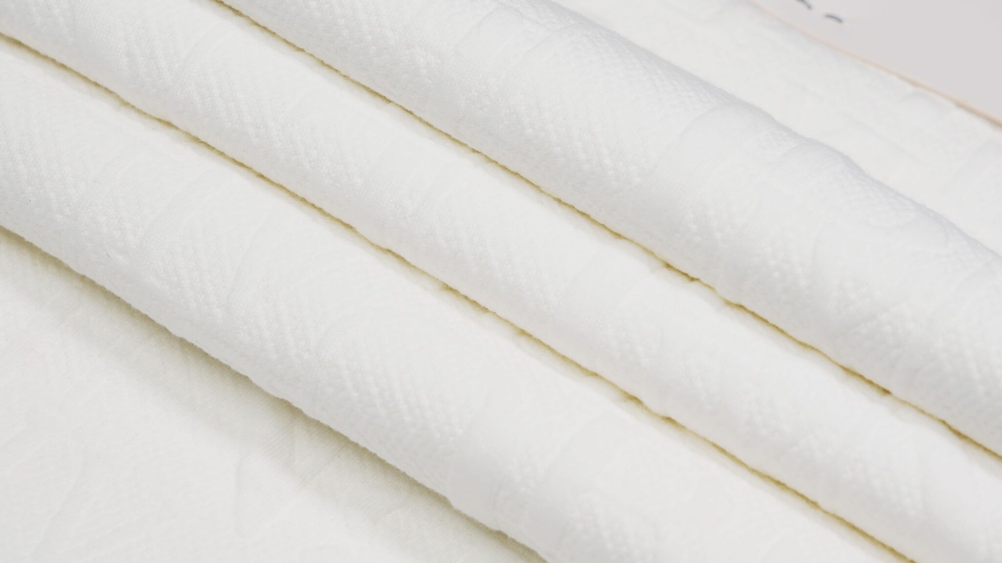 Cloud Jacquard Cotton–Wool Blend Knit Fabric